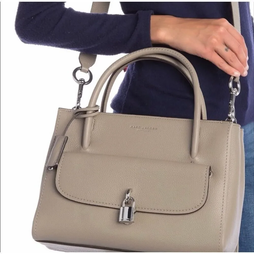 Mark‎ Jacobs Satchel Bag Lock That Leather Cream